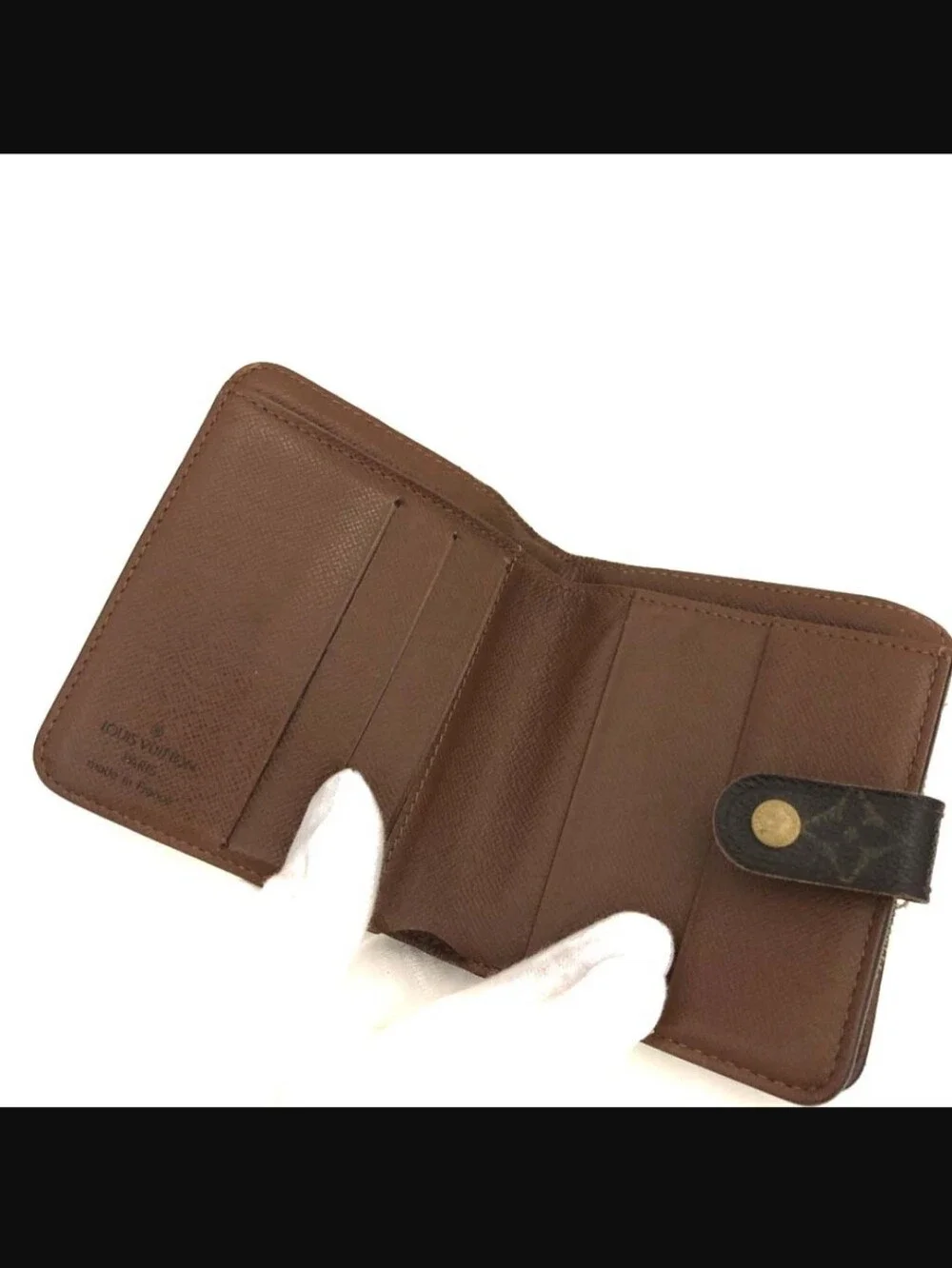 Louis Vuitton Monogram Brown Compact Bifold Wallet